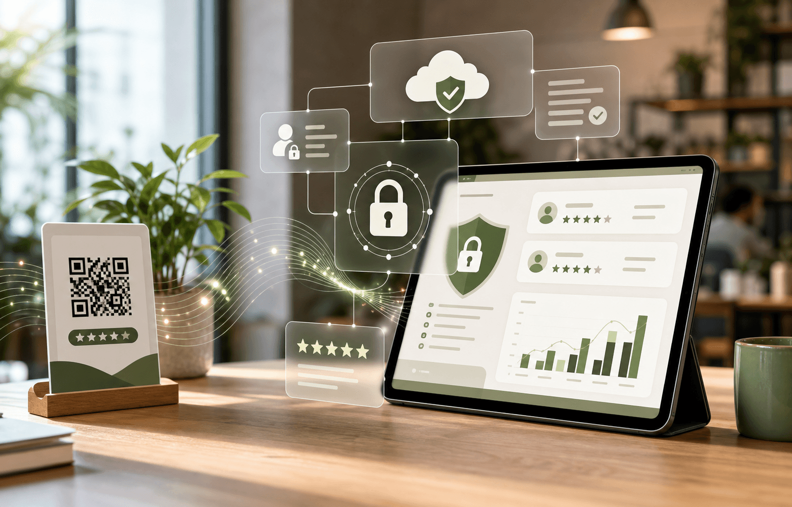 ClariFlow privacy and protected review data dashboard